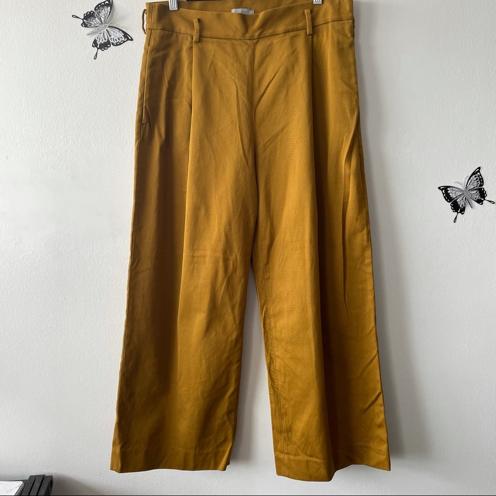 COS wide leg cropped cotton pants